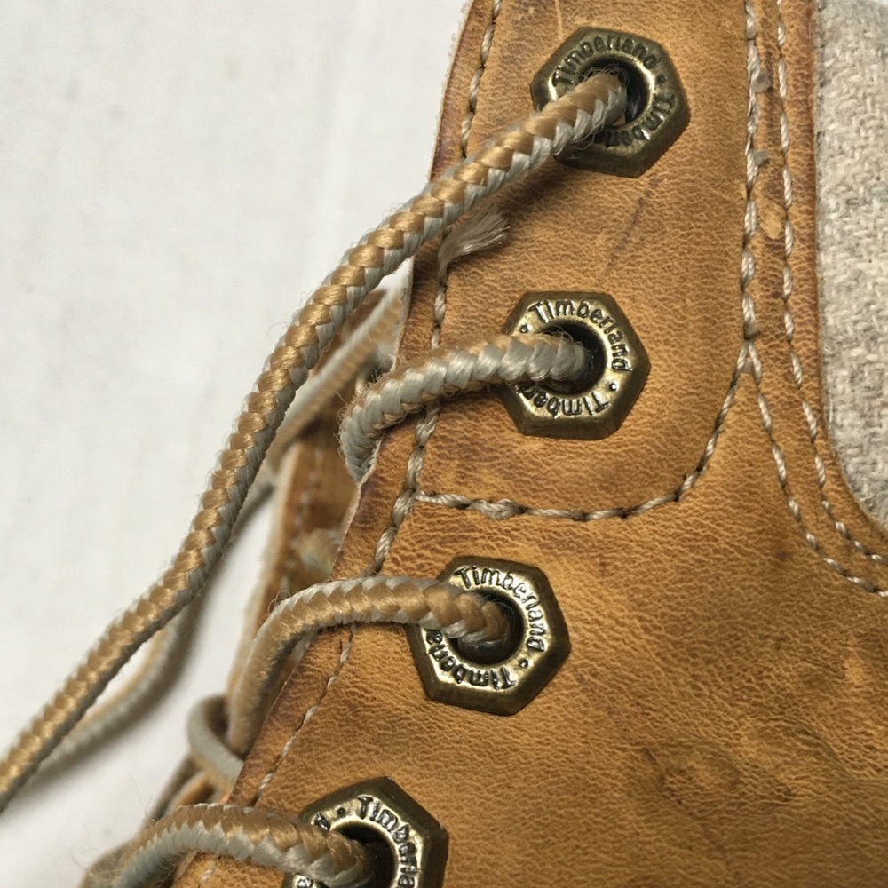 Timberland Tooled Leather Women’s Tan Boots Sz 7.5 Streetwear - Picture 3 of 13